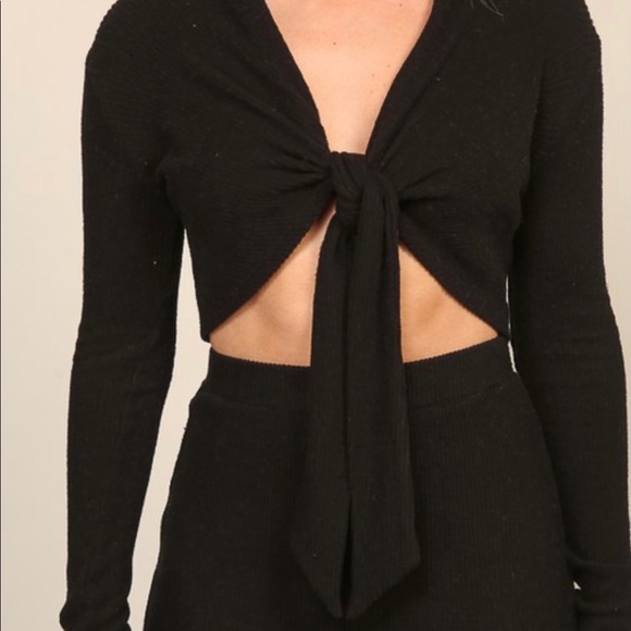 🆕Two piece long sleeve top and wide leg pant set - Picture 5 of 12